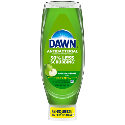 Засіб для миття посуду Dawn EZ-Squeeze Antibacterial, з ароматом яблука, 650 мл